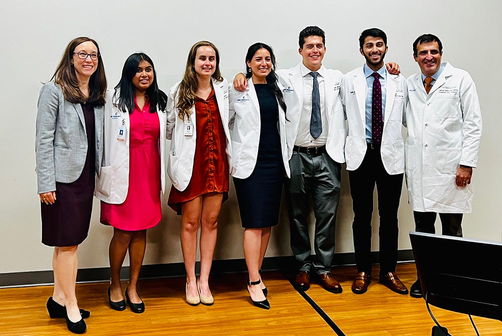 Fellows gave their final presentation and participated in a panel discussion with representatives from Sante Ventures, Texas Innovation Center, Lansinoh Laboratories, and Dell Children's Comprehensive Care Clinic at Dell Children's Medical Center