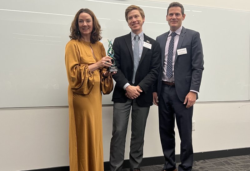 Texas Engineers Laura Suggs, Chris Condit and James Tunnell smiling together