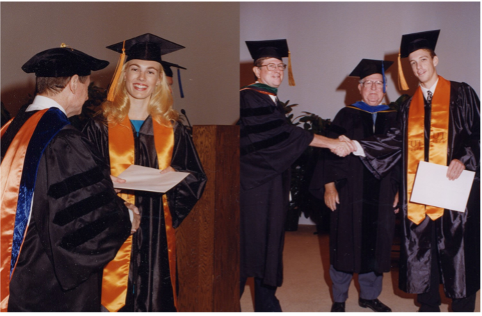 The Rylanders at graduation.