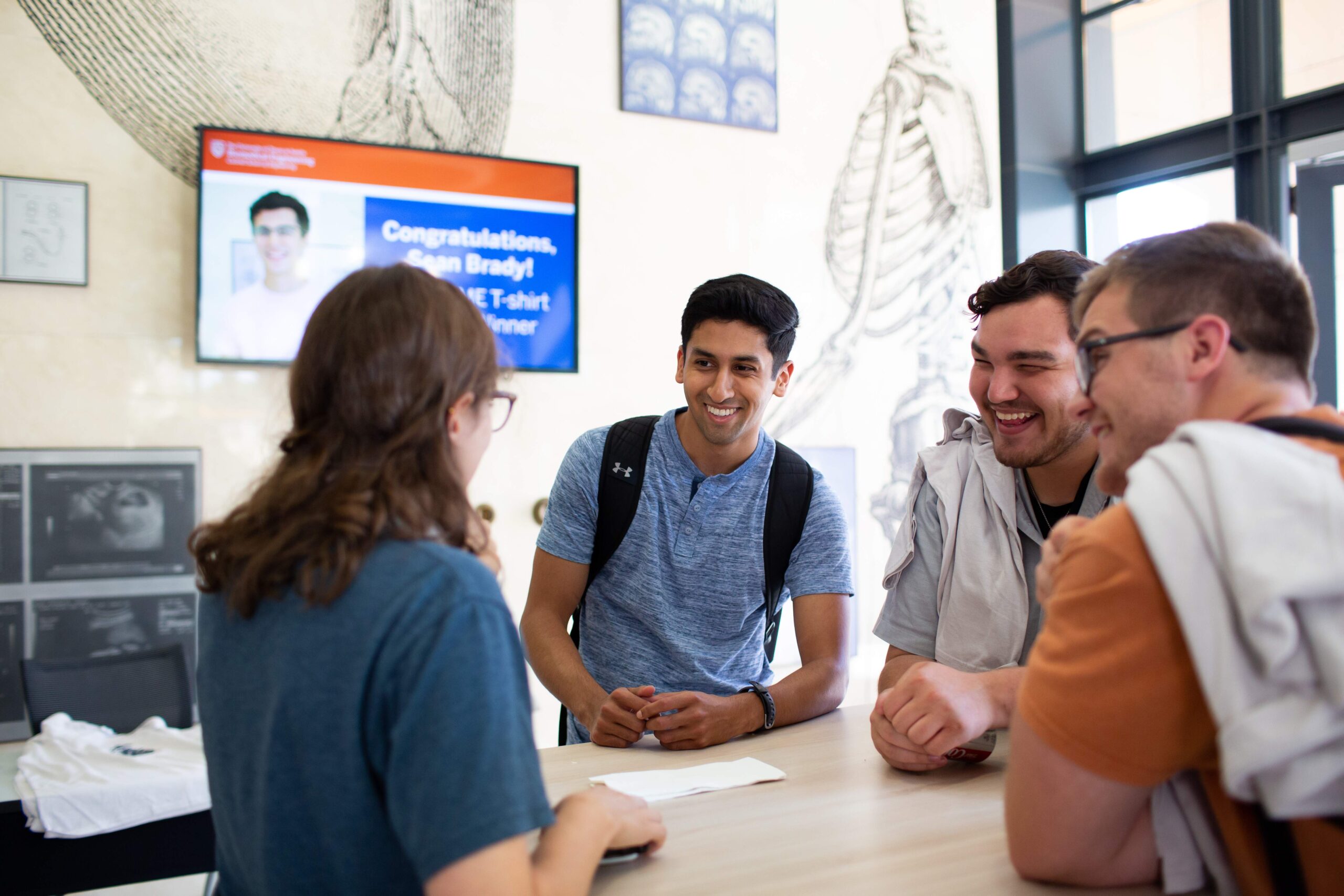 BME students at orientation