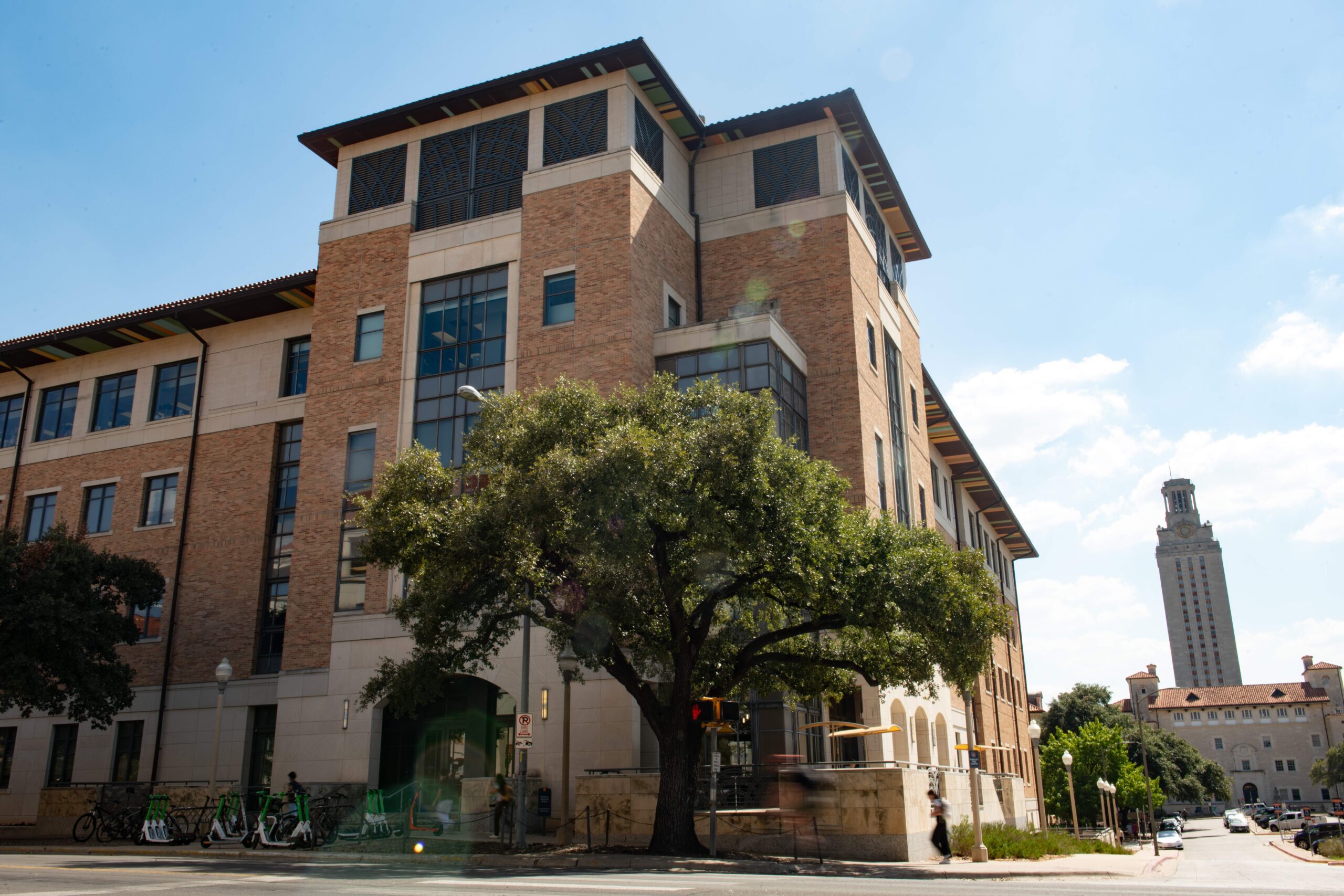 Outside view of the Biomedical Engineering building on UT Austin campus