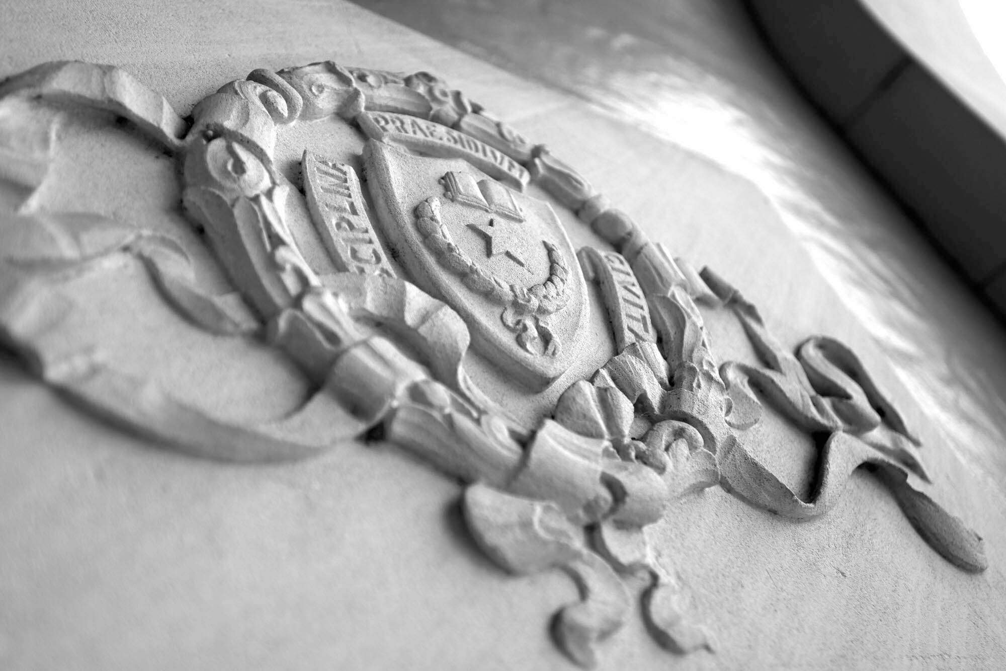 Stone seal of UT Austin