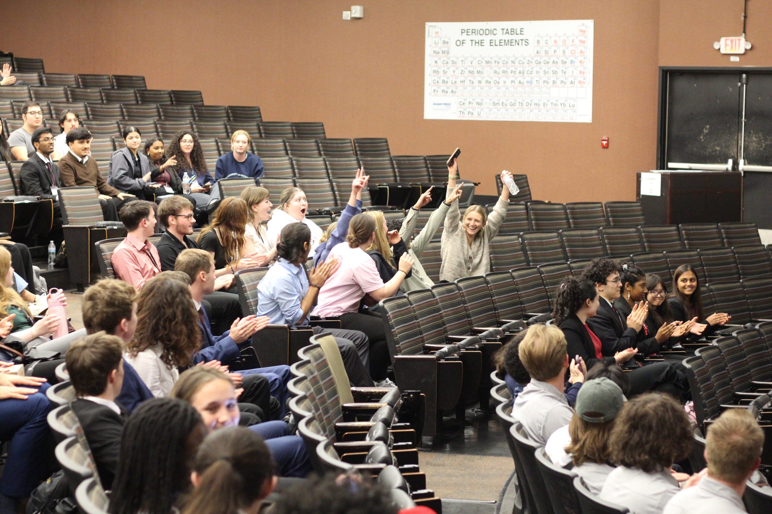Undergraduate students celebrate at 2026 Medical Devuce Makeathon event
