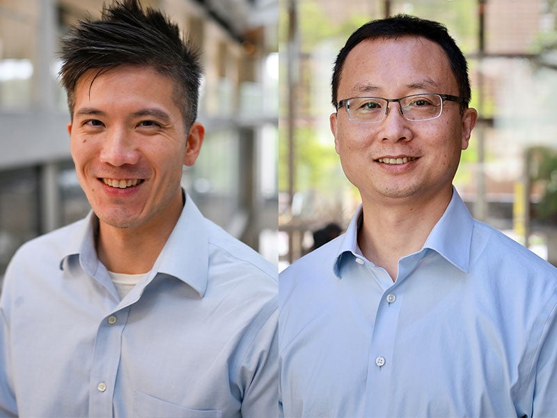 BME new faculty Ted Ho and Zhen Xia